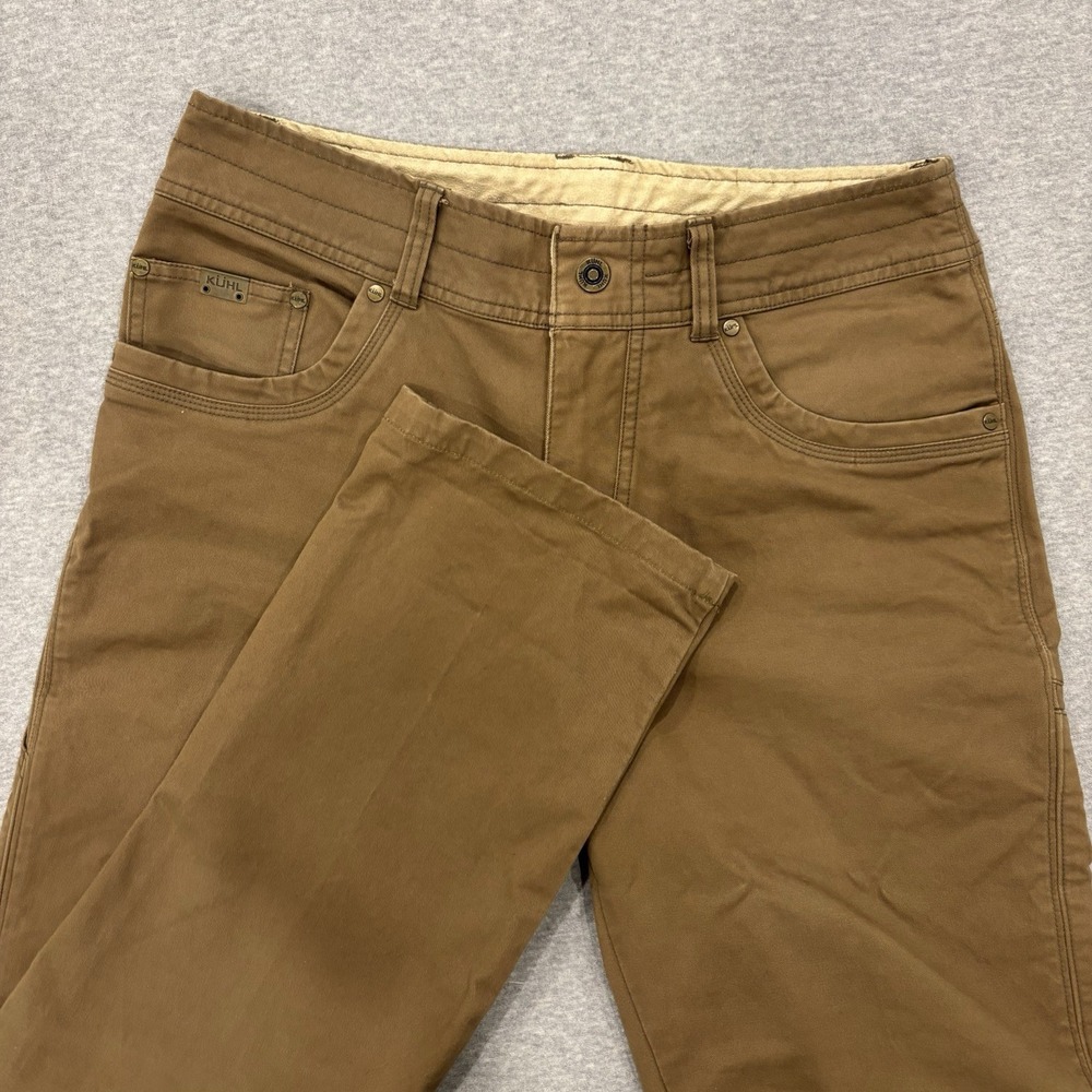 Kuhl Rebel Pants Men's Size 32x32 Brown Straight Leg Double Knee Trousers Hiking